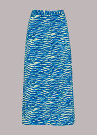Seafoam Button Front Skirt