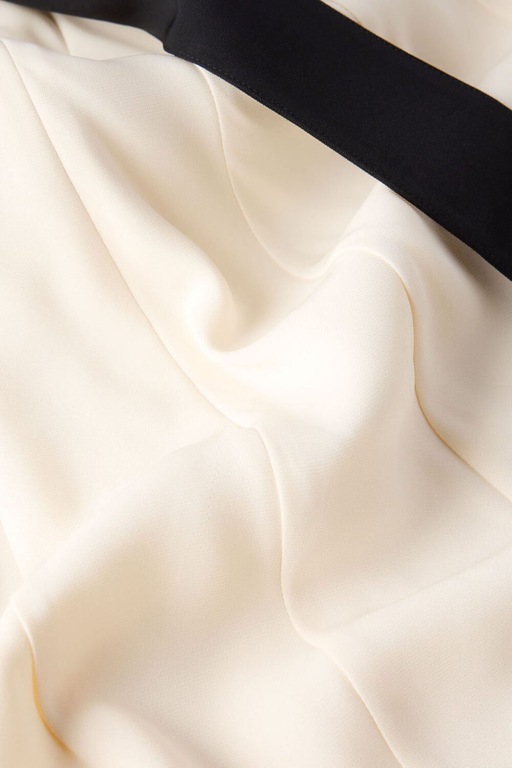 Ivory Buckle Detail Midi Dress
