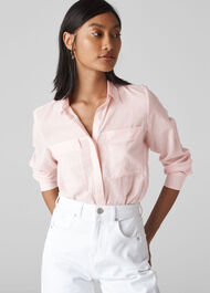 Mariana Voile Blouse Pale Pink