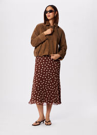 Polka Dot Print Midi Dress