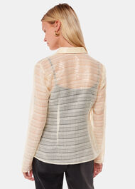 Sequin Tie Front Top