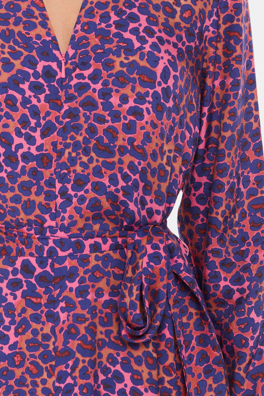 Mottled Leopard Midi Dress