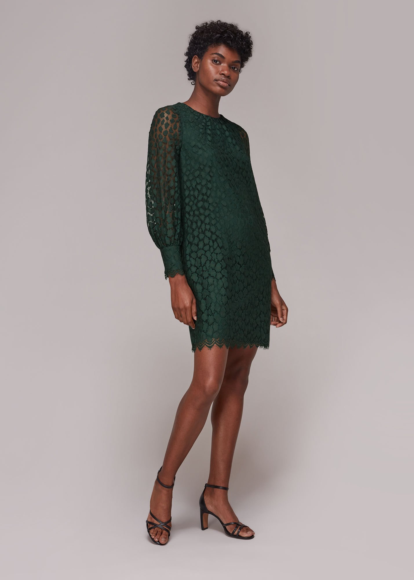Dark gray lace on sale dress