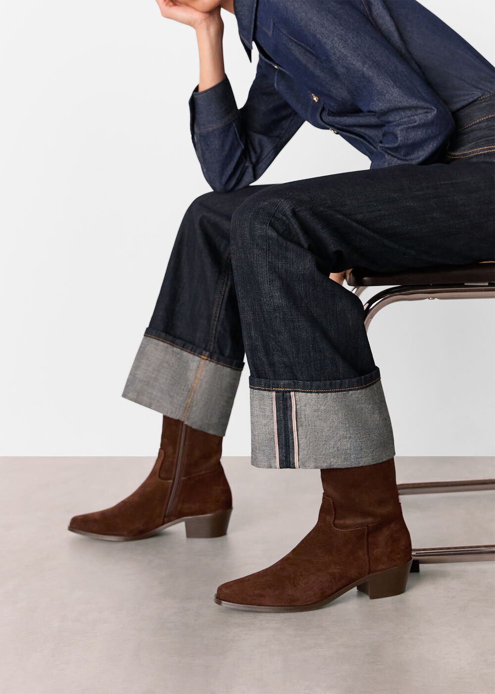 Suede Clean Western Boot
