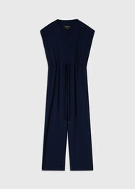 Sleeveless Drawstring Jumpsuit