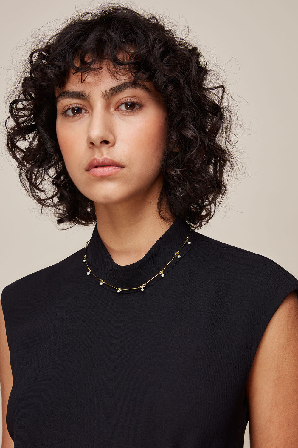Pip Pearl Necklace Gold/Multi