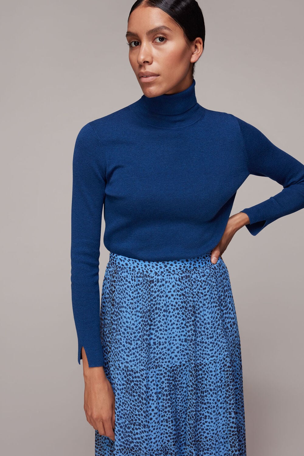 Gradient Animal Print Skirt