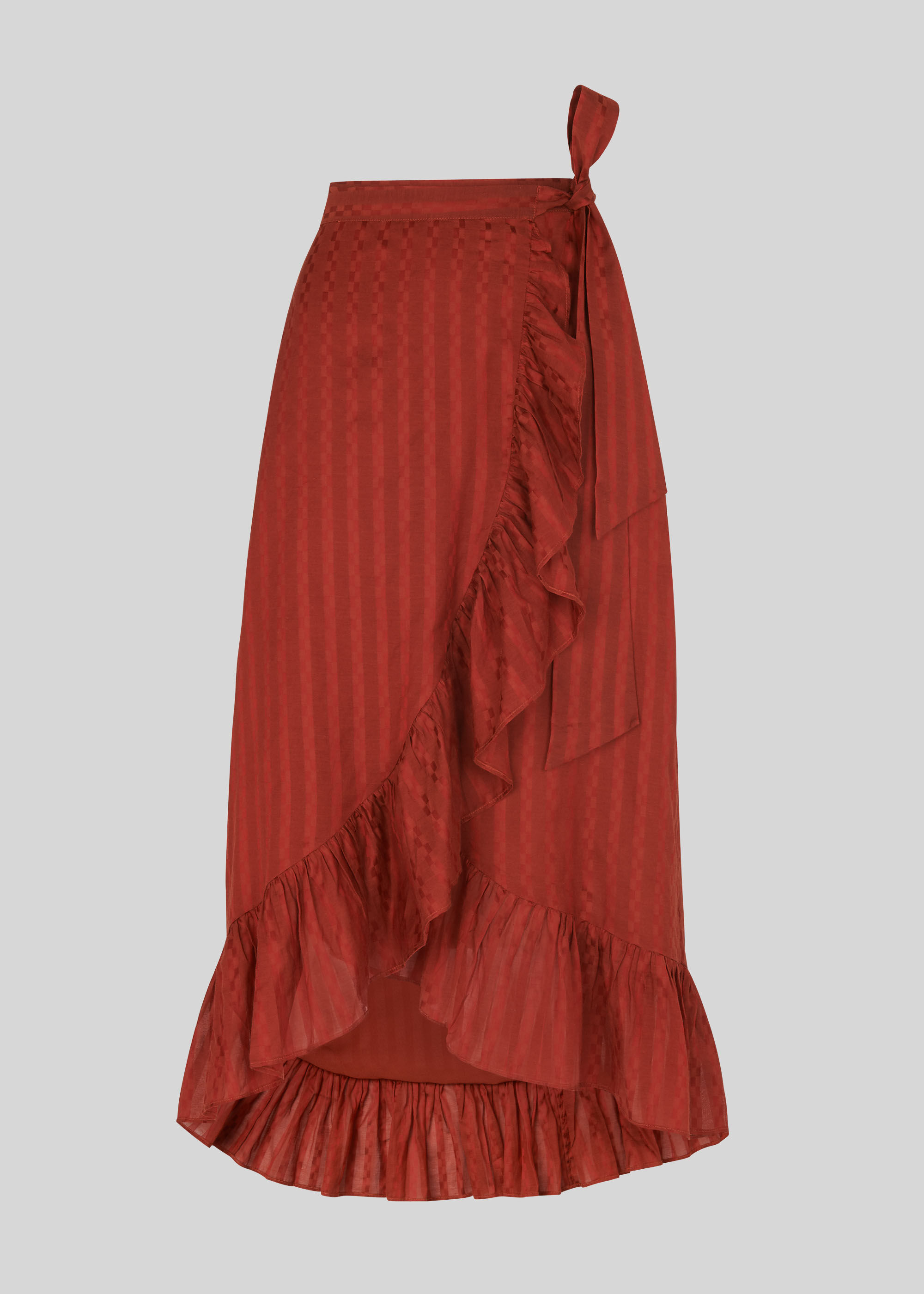 Frill Detail Wrap Skirt