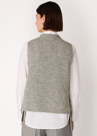 Wool Mix Side Tie Detail Tank