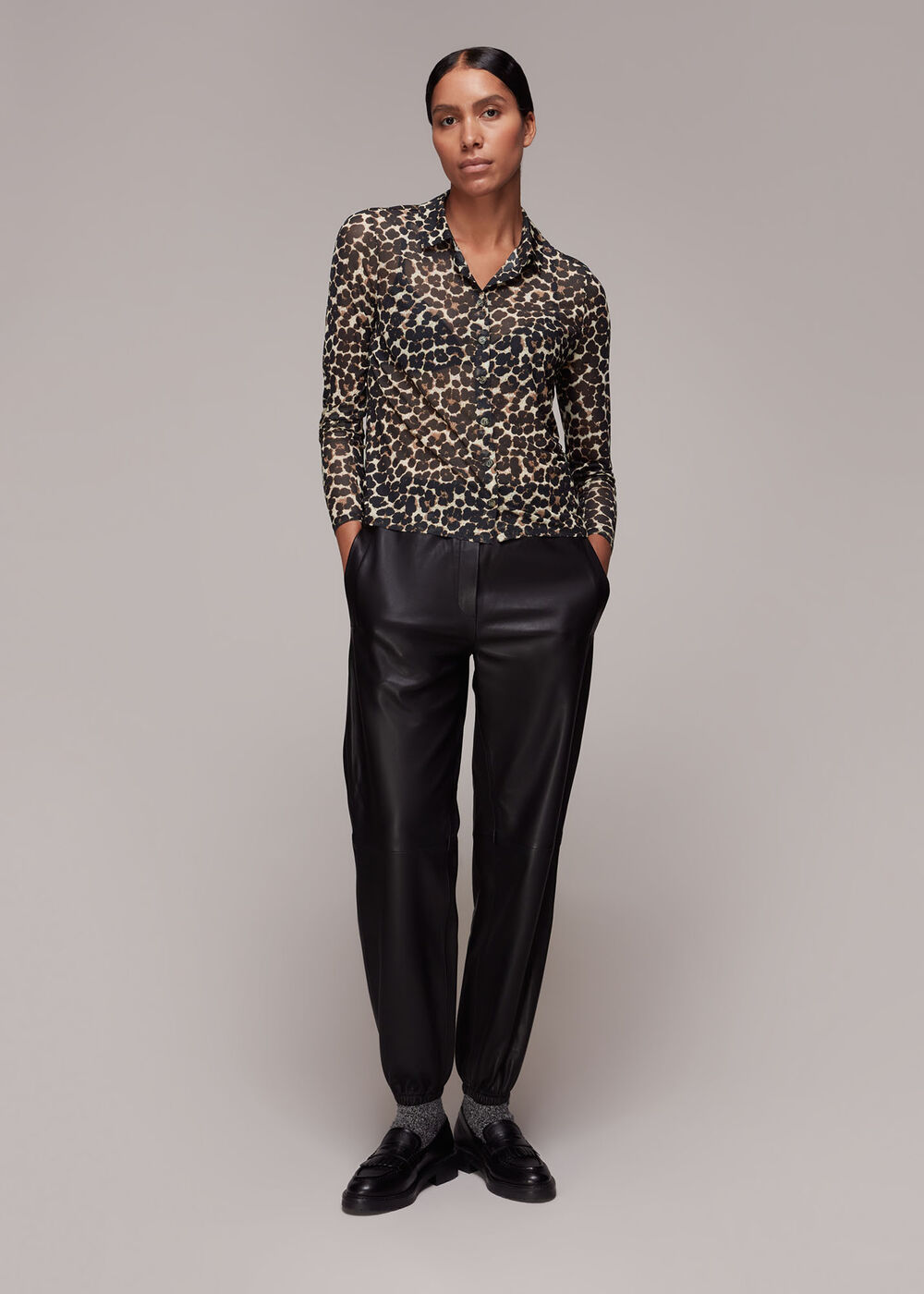 Smudge Animal Mesh Shirt