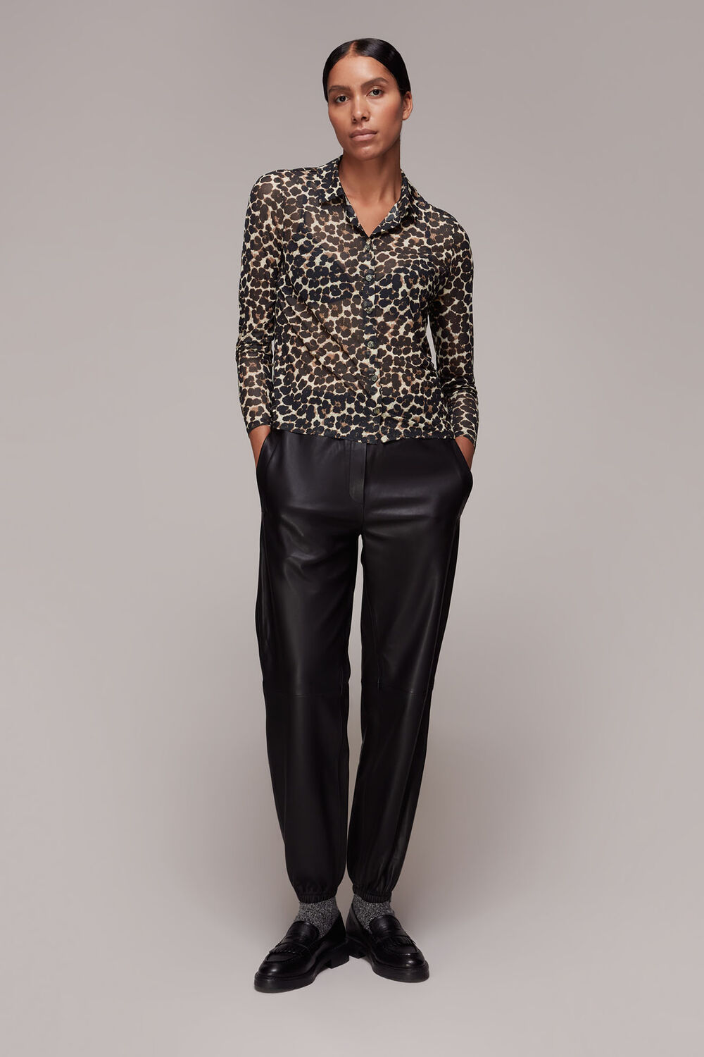 Smudge Animal Mesh Shirt
