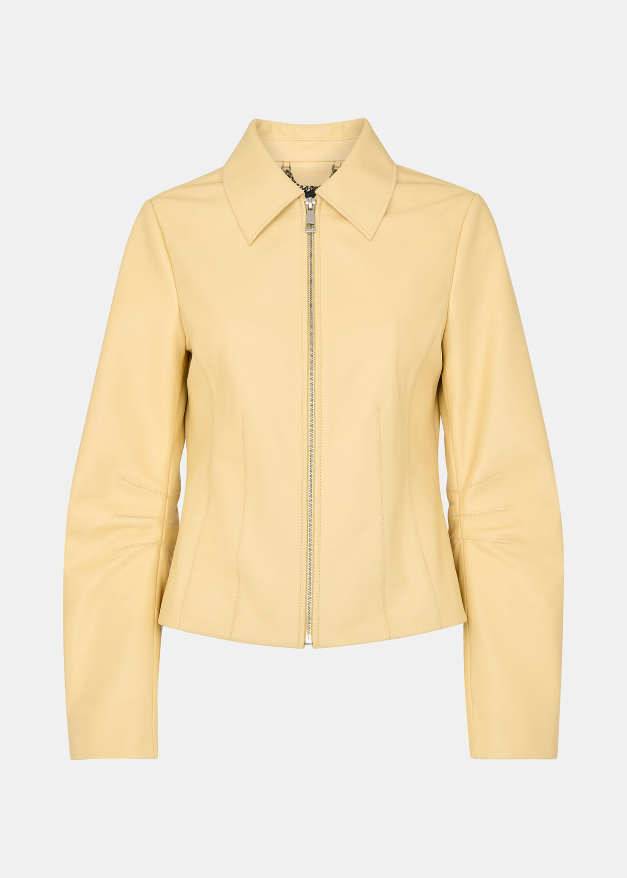 Clean Fitted Leather Jacket