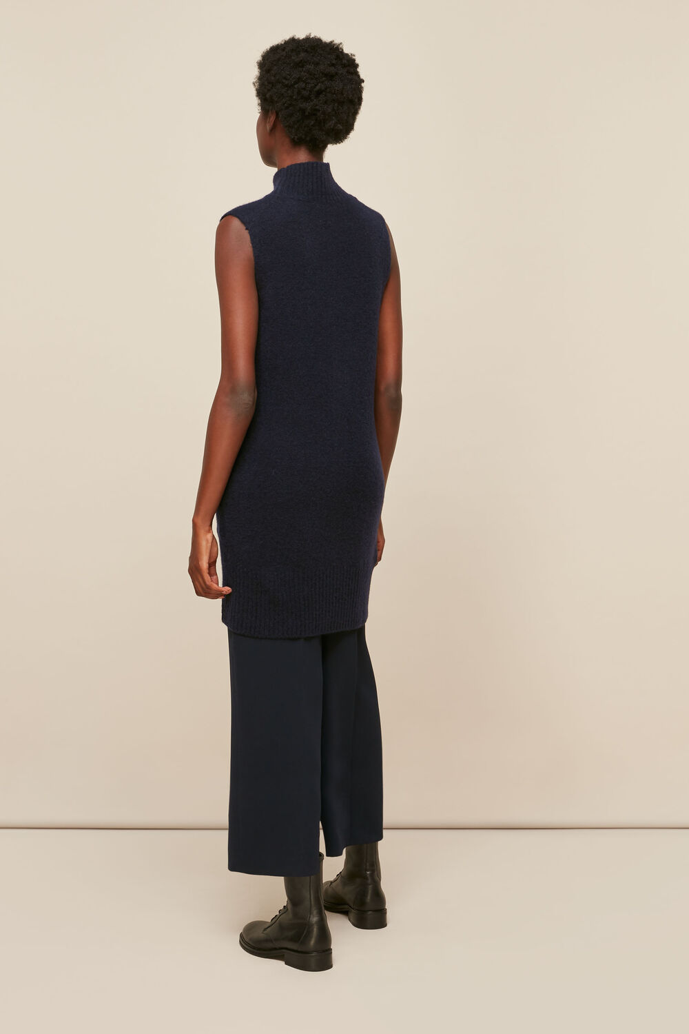 Sleeveless Tunic Knit Dress