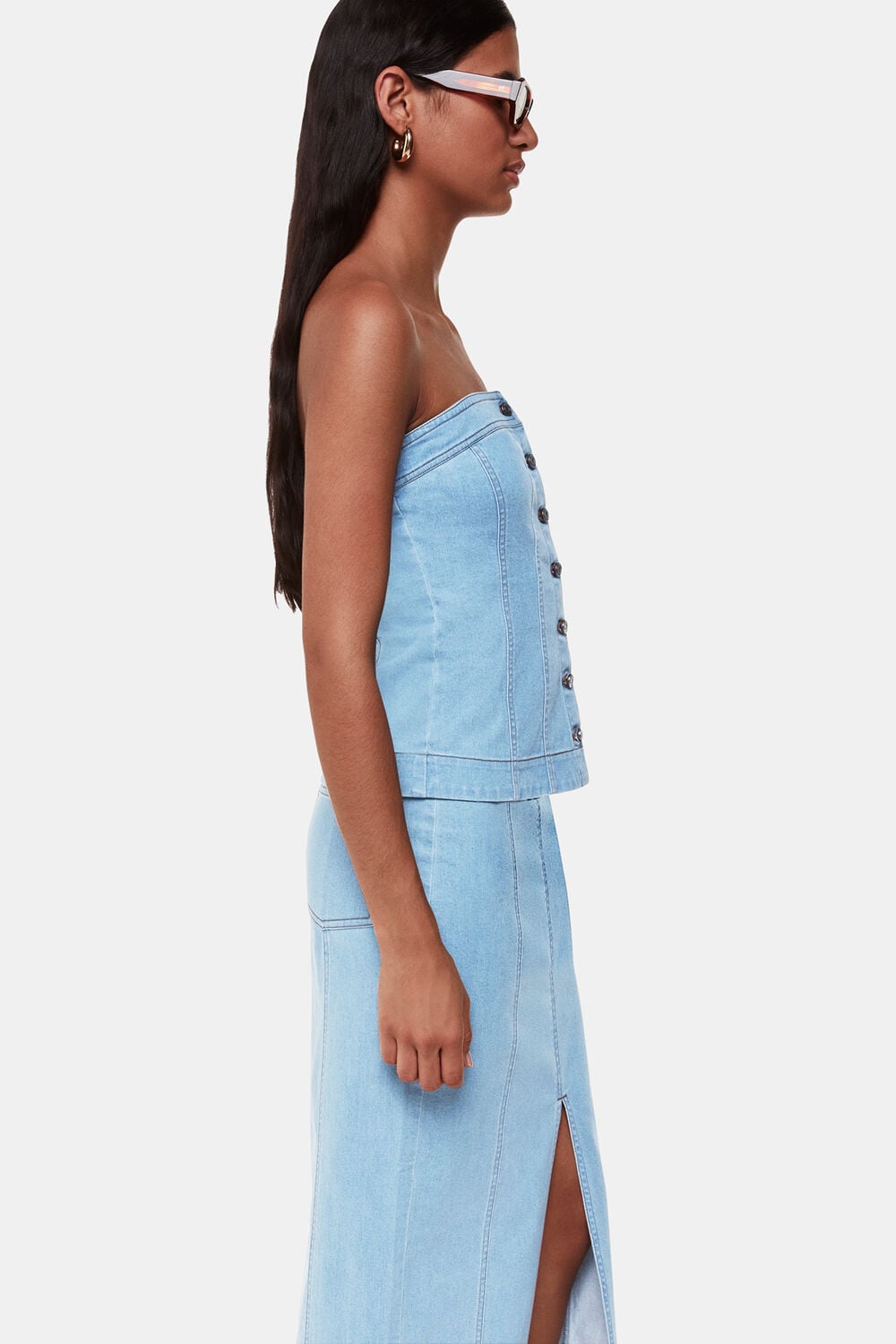 Denim Maxi Skirt