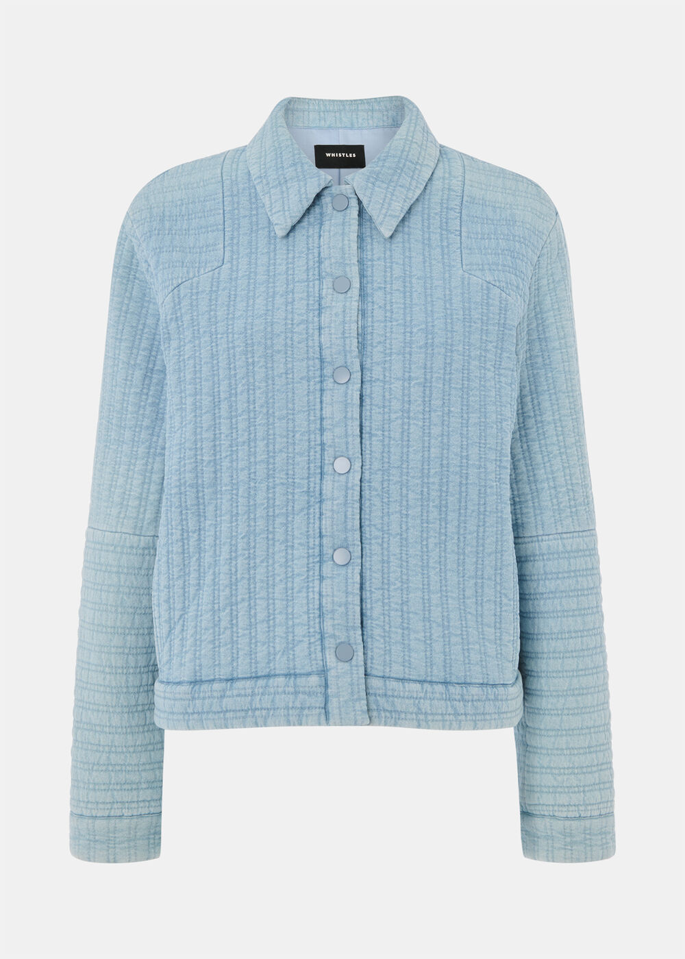 Cotton Quilted Chambray Jacket