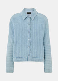 Cotton Quilted Chambray Jacket