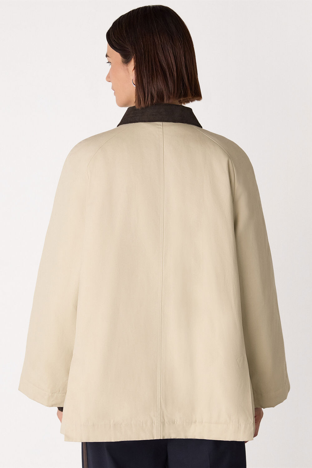 Neutral Fern Waxed Barn Jacket