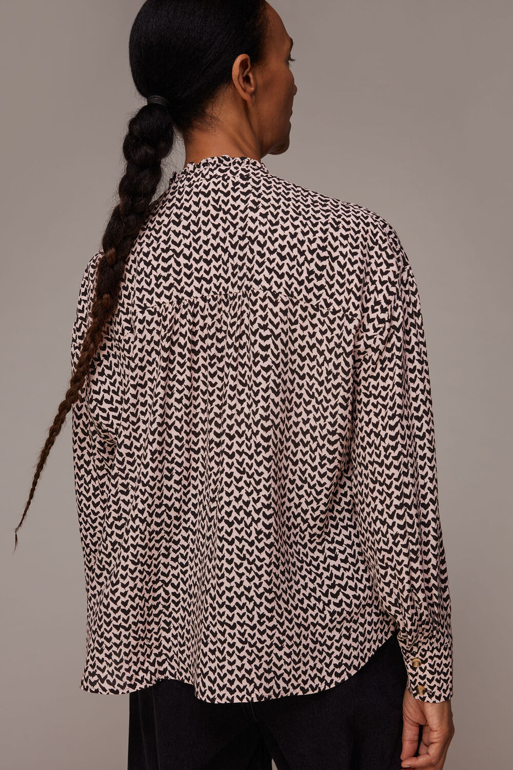 Abstract Heart Print Top