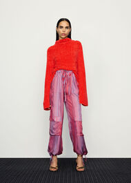 Tangle Stripe Silk Mix Trouser