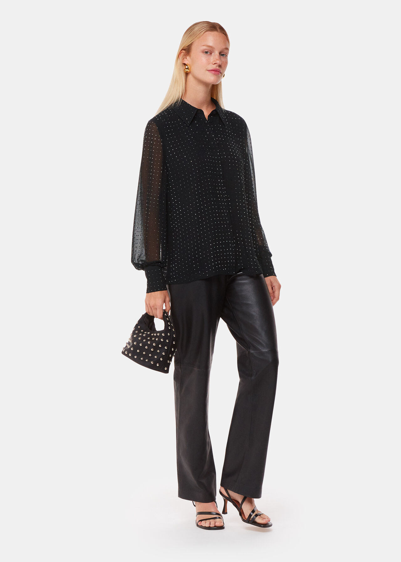 Hot Fix Sheer Shirt