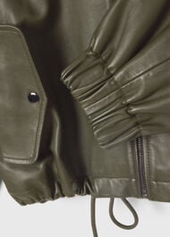 Frida Leather Bomber Jacket