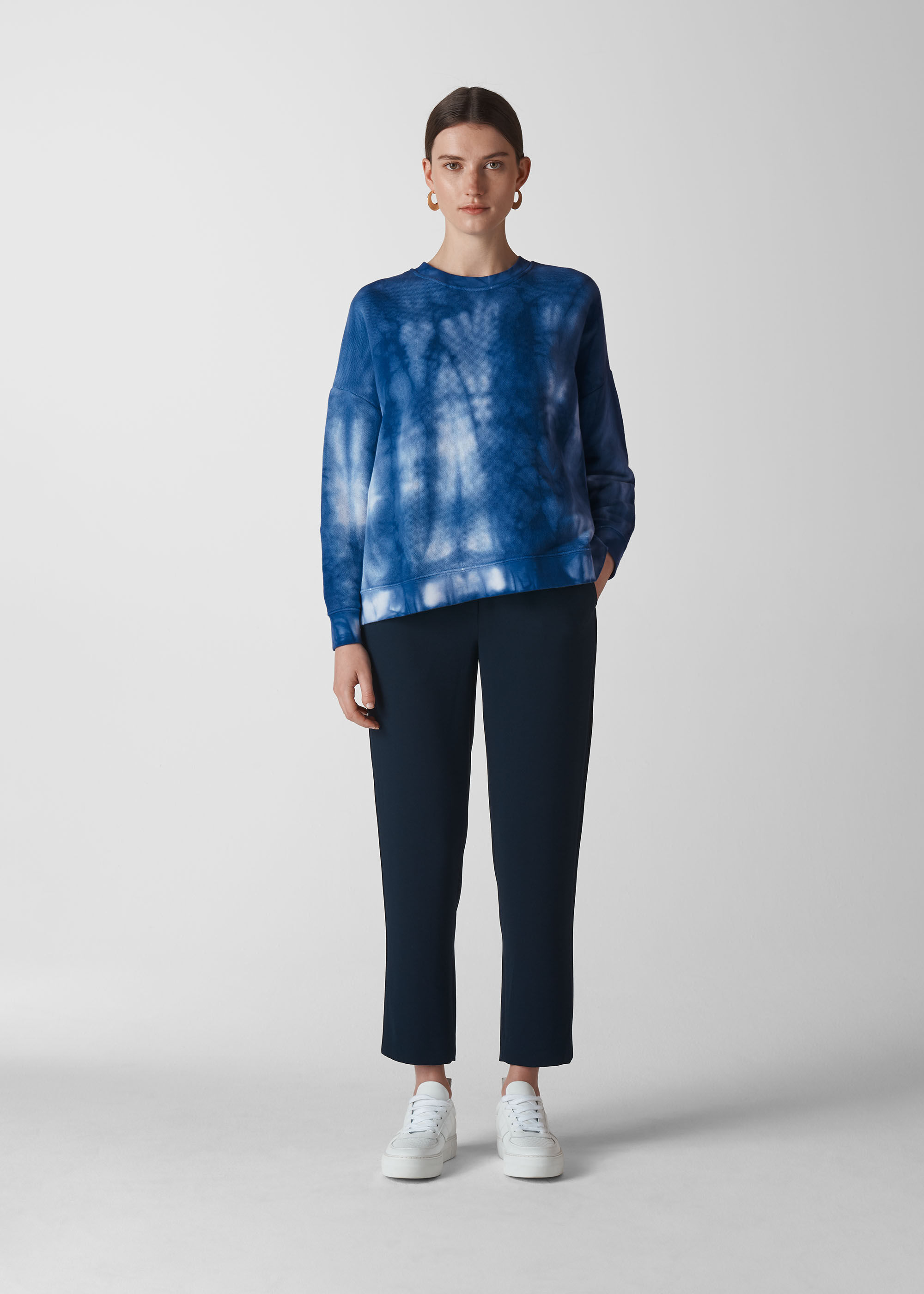 Tie dye top blue sweatshirt