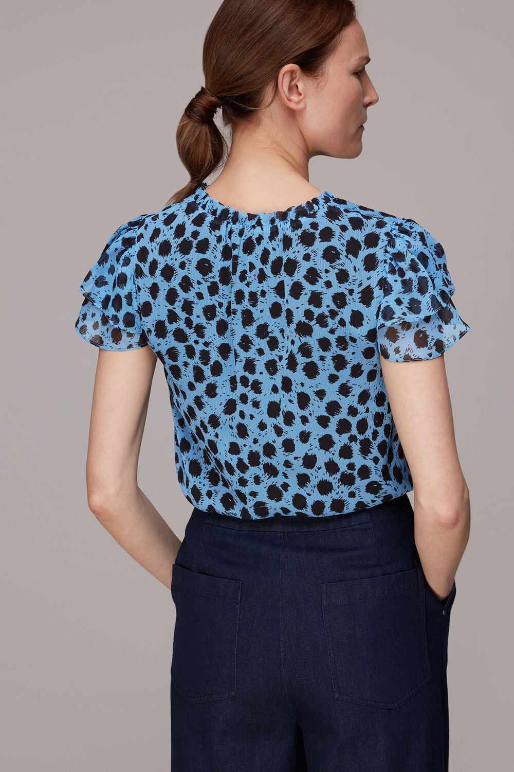 Brushed Dalmatian Blouse