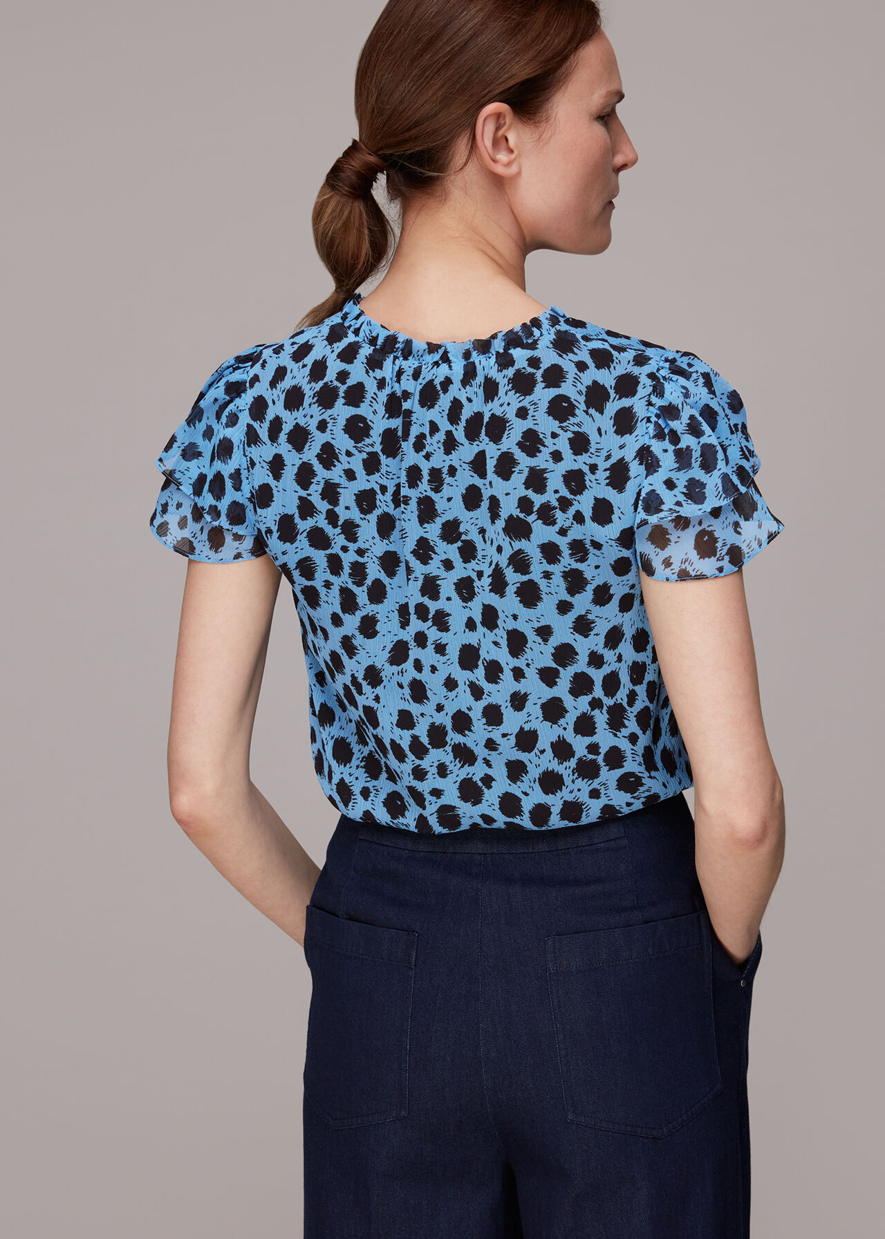Brushed Dalmatian Blouse