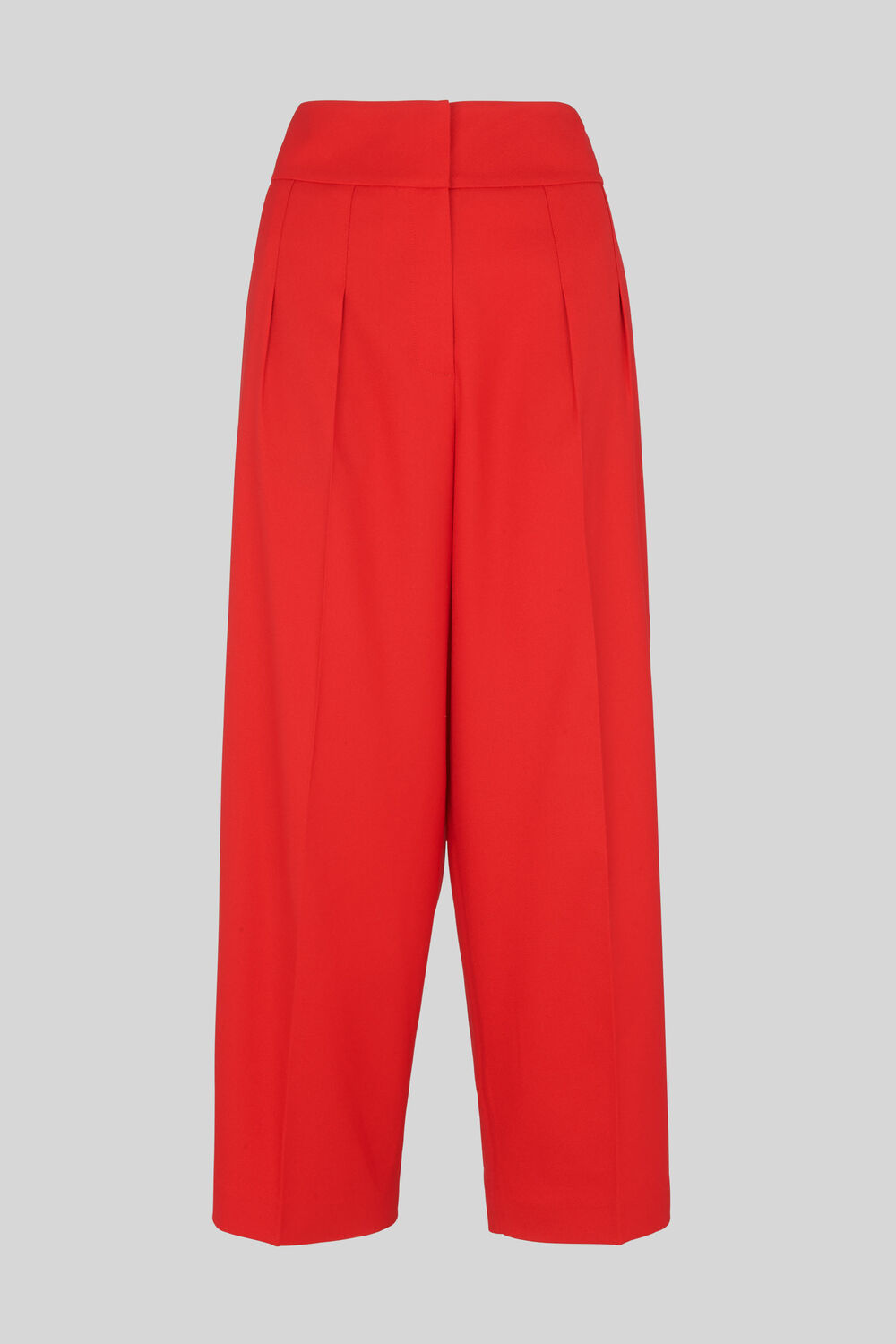 Sophie Pleat Front Peg Trouser Red