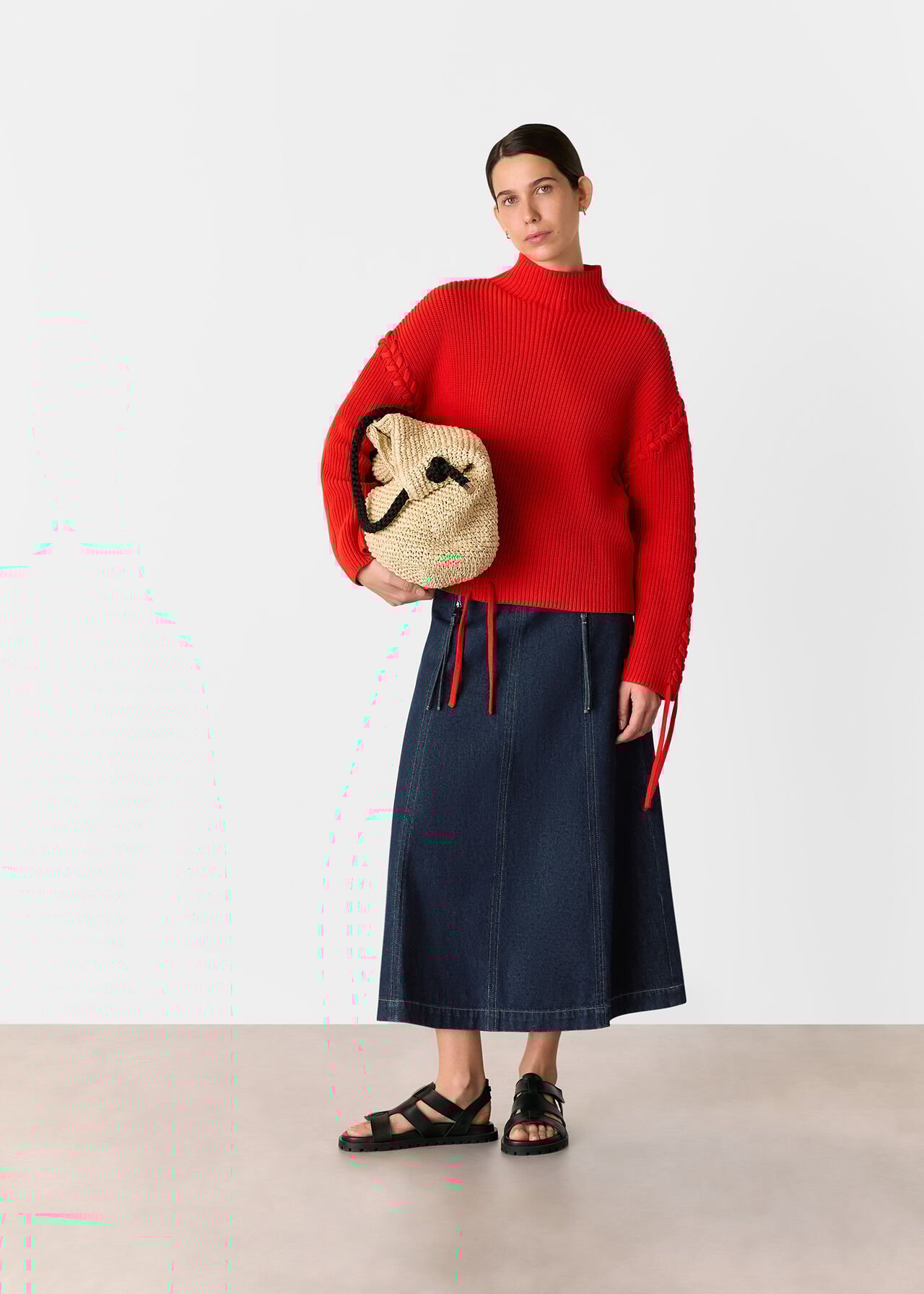Madri Western Midi Skirt