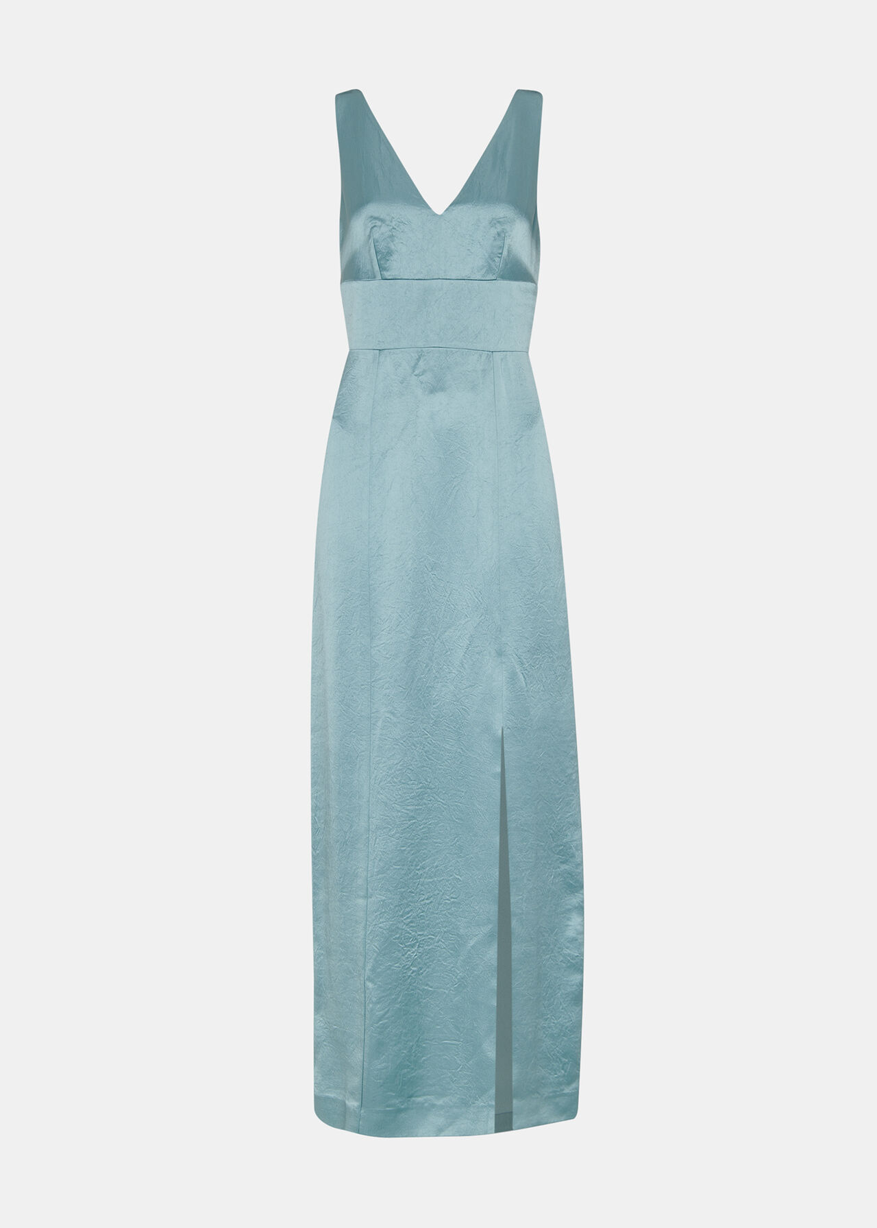 Sage Green Charlotte Satin Maxi Dress WHISTLES