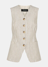 Linen Stripe Waistcoat