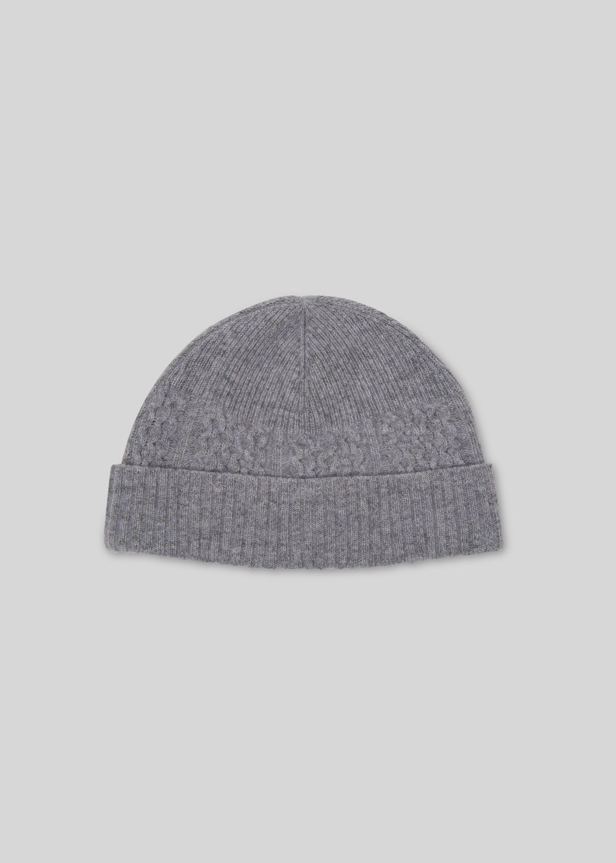 Grey knit hat outlet