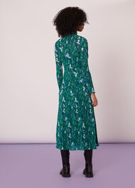Kaleidoscope Plisse Midi Dress