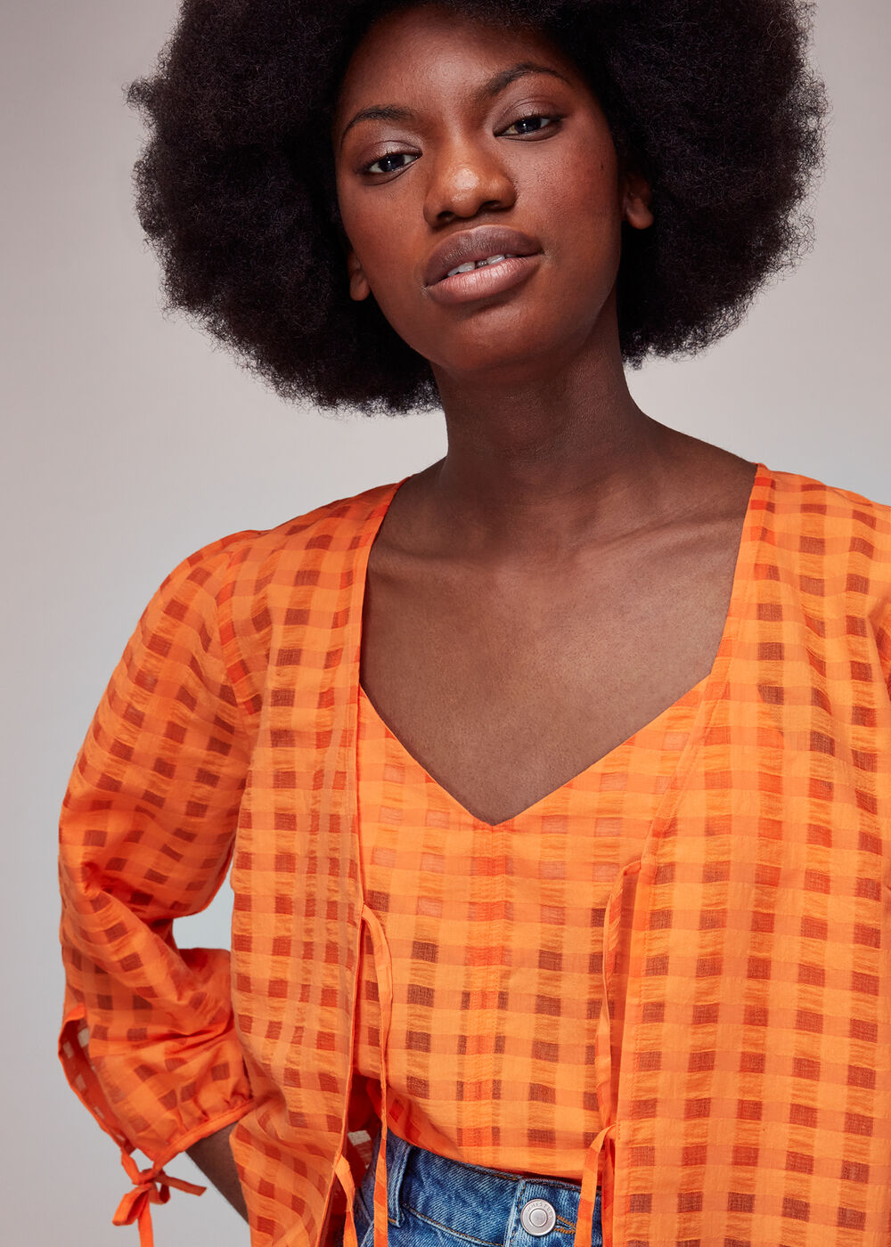 Gina Seersucker Blouse