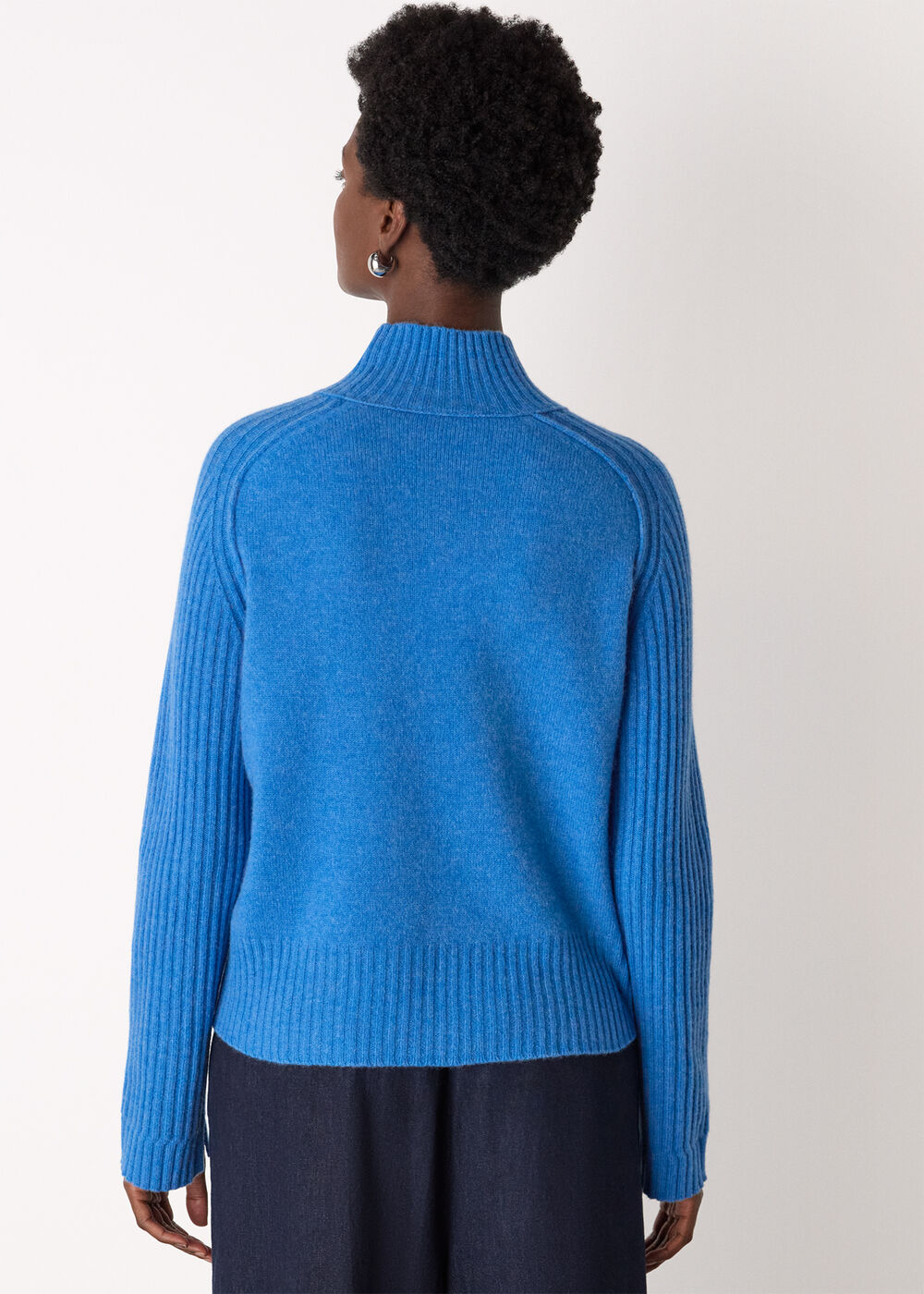 Wool Funnel Neck Knit