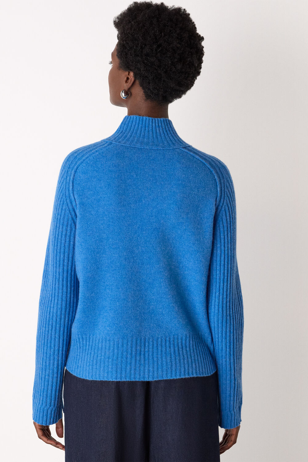 Wool Funnel Neck Knit