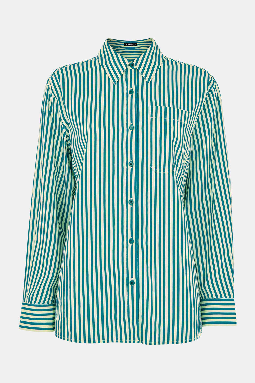 Stripe Linen Blend Shirt