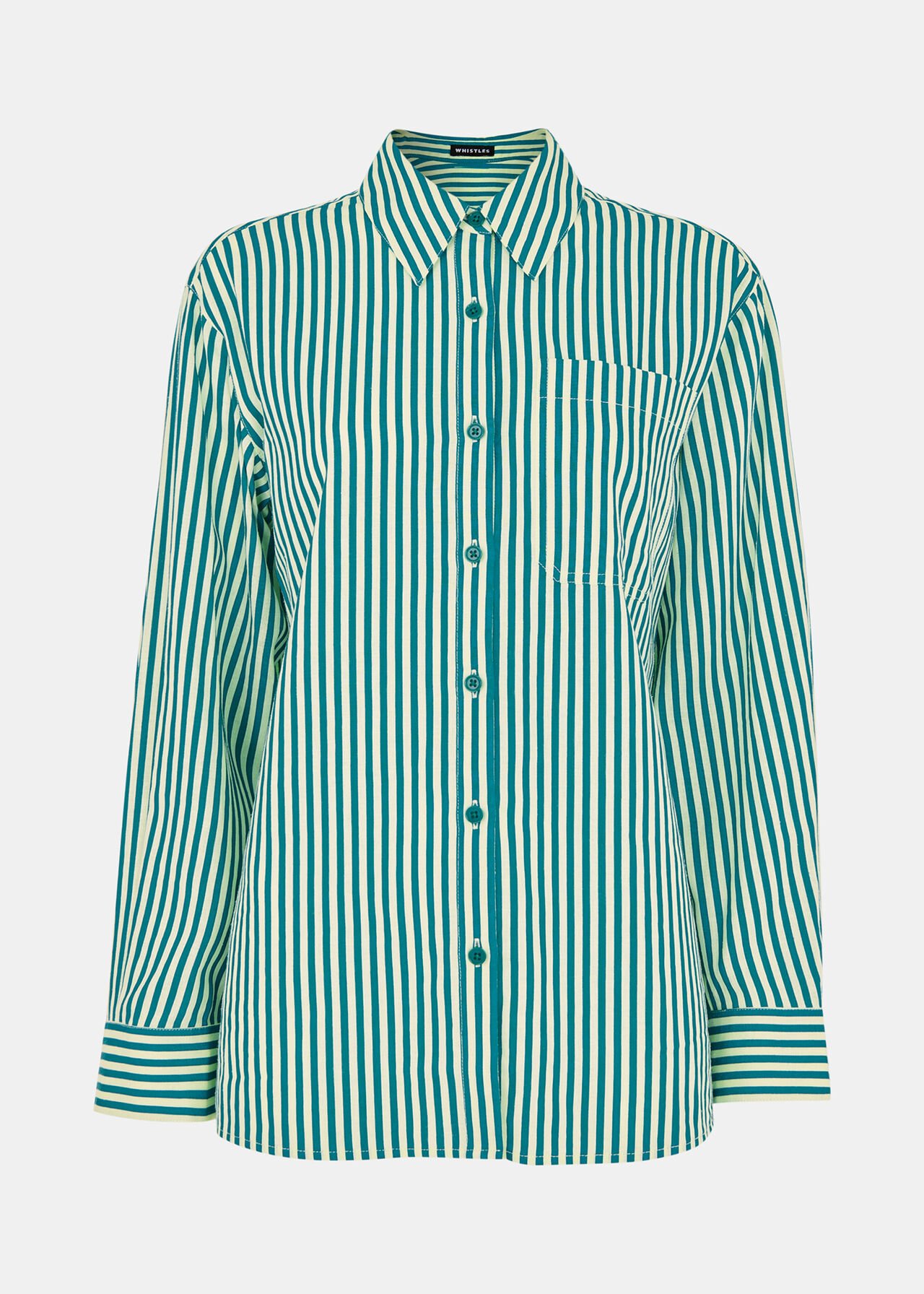 Stripe Linen Blend Shirt