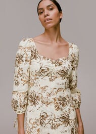 Halle Rococo Linen Blend Dress