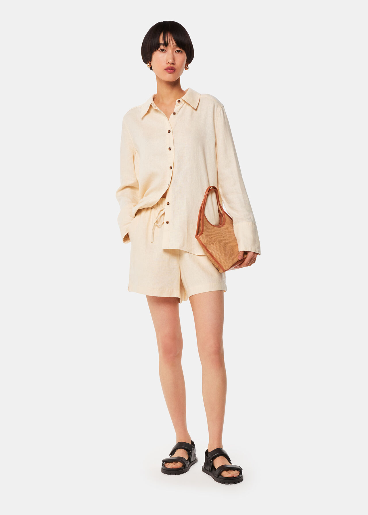 Linen Elasticated Short