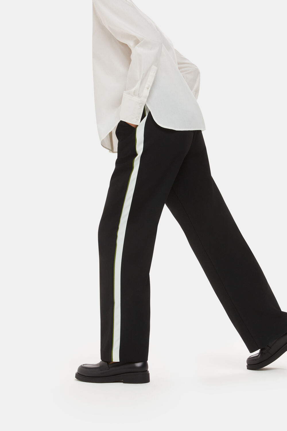 Crepe Side Stripe Trouser
