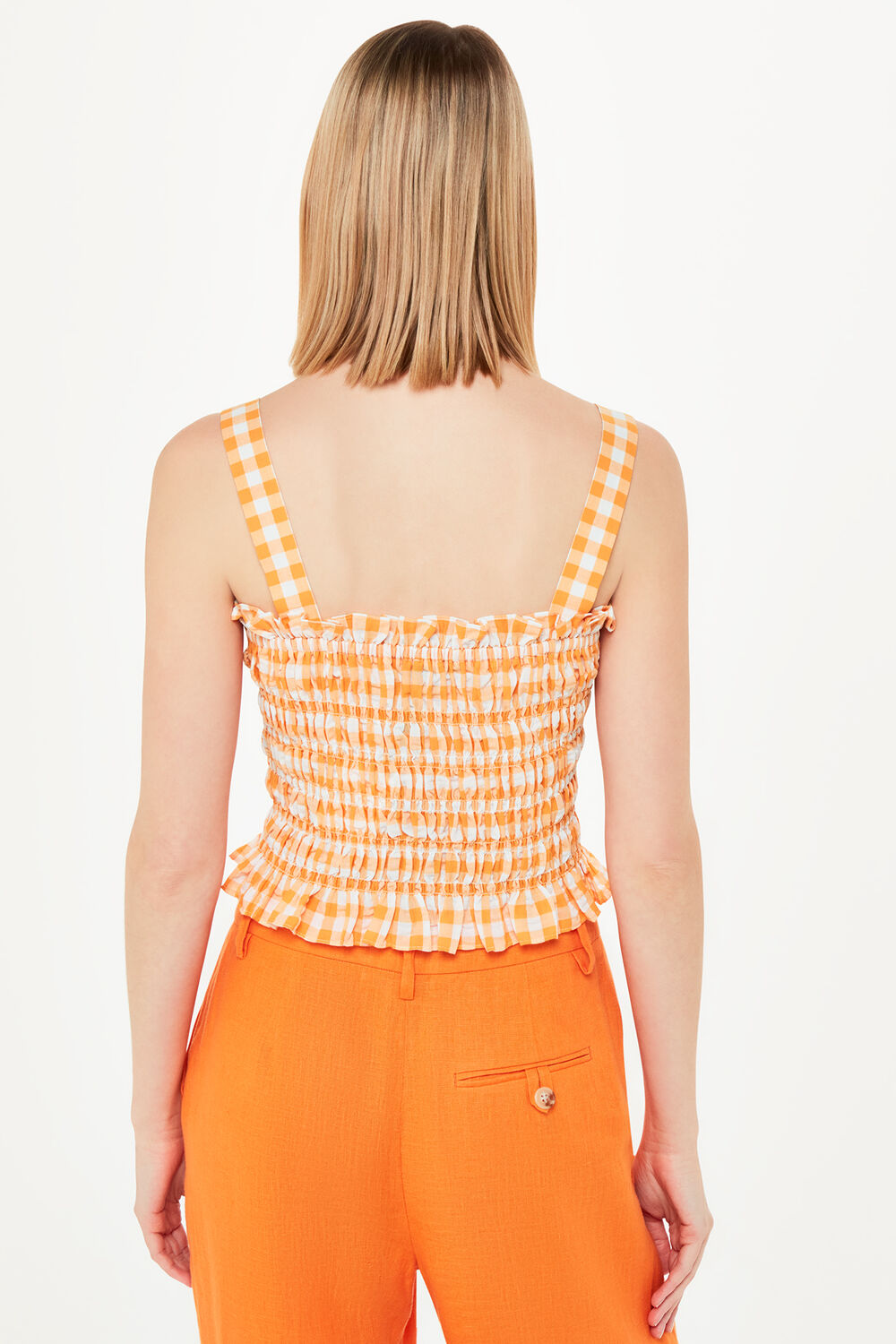 Gingham Saskia Strappy Top