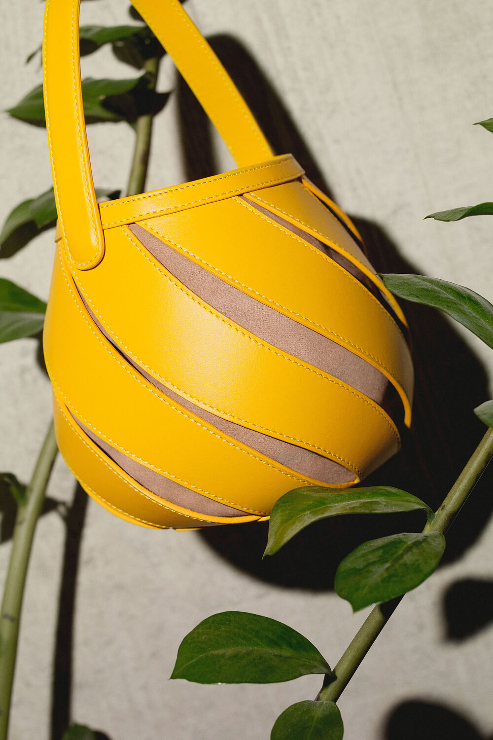 Whistles x Mlouye Helix Bag Yellow