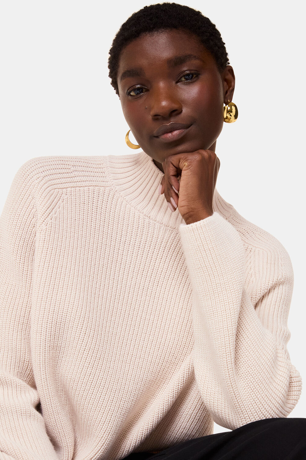Wool Mix Side Detail Knit