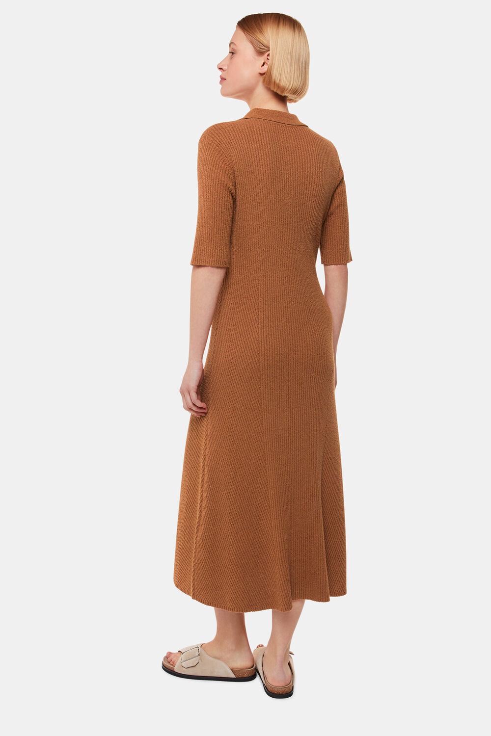 Knitted Ribbed Midi Dress