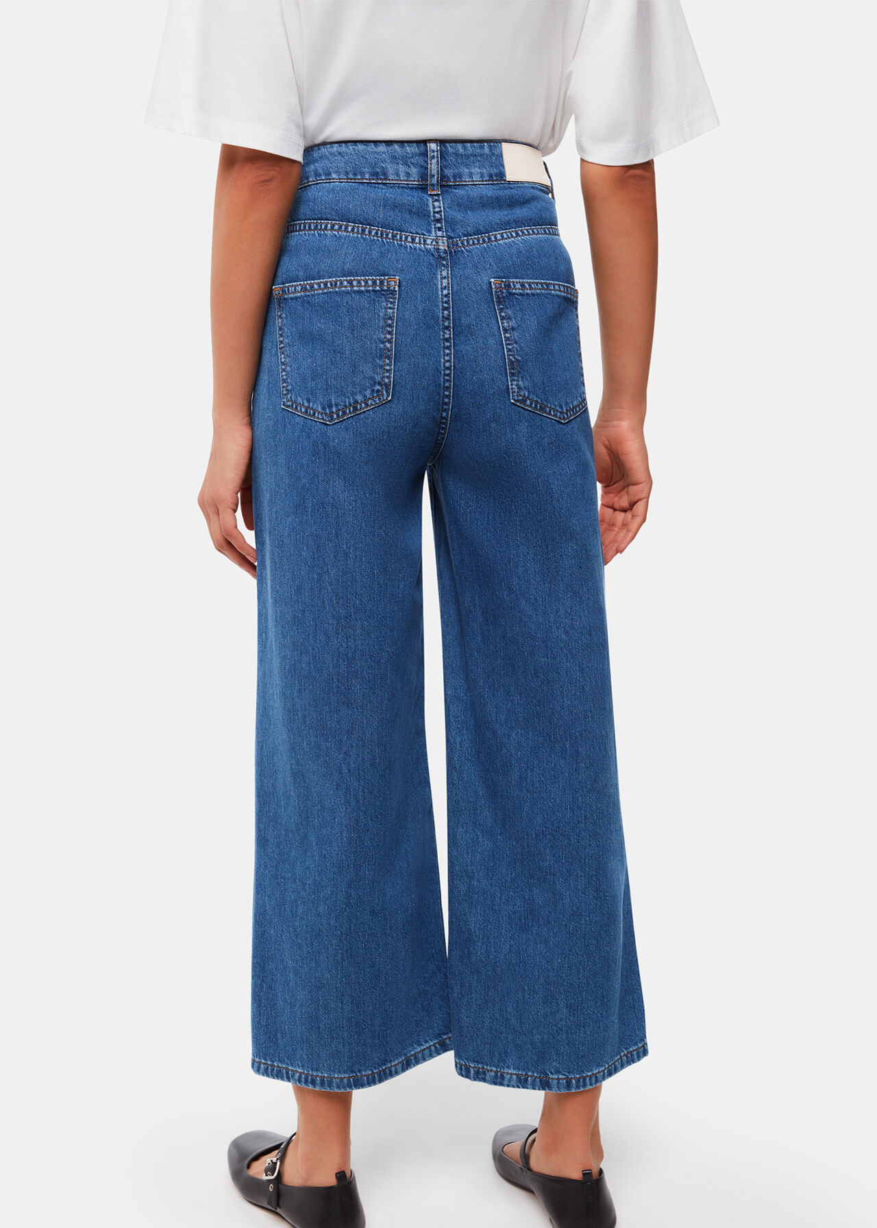 Wide Leg Cropped Jean