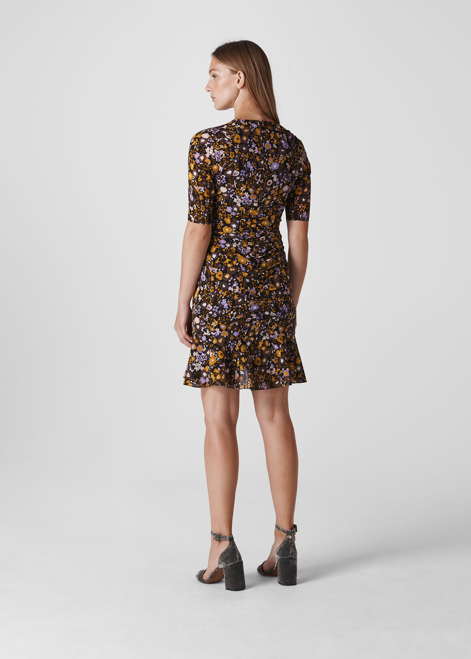 Multicolour Billy Adelaide Silk Dress WHISTLES