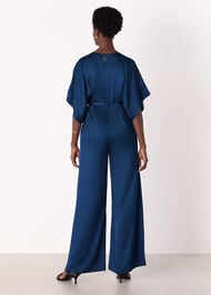 Satin Short Sleeve Jumpsuit