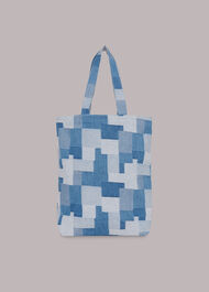 Nyra Patchwork Denim Tote Bag